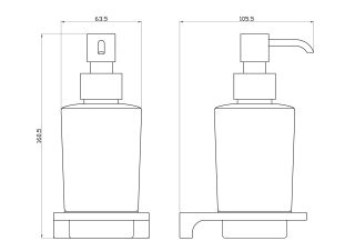 Дозатор для мыла Wonzon & Woghand Eclipse WW-9133 хром